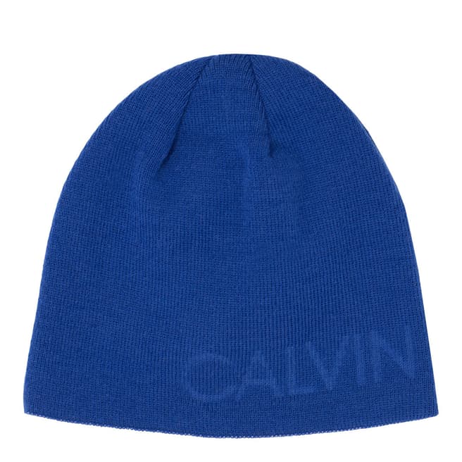 Calvin Klein Golf Blue/Black Relief Beanie