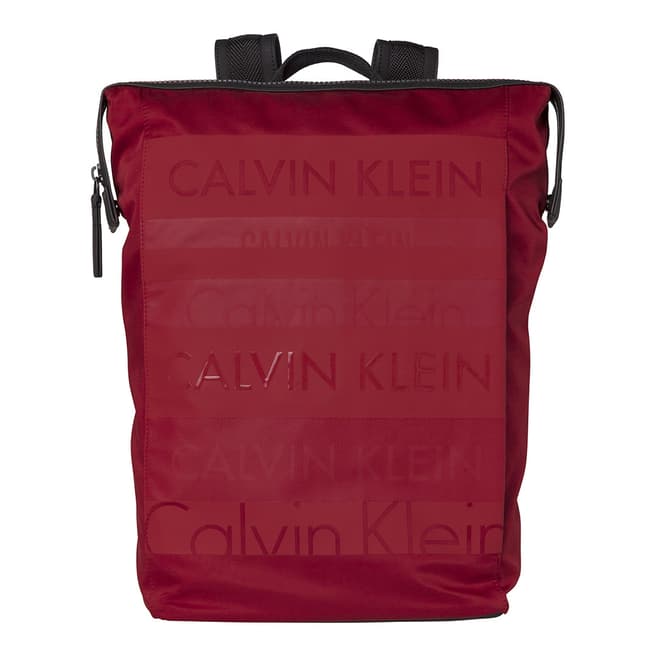 Calvin Klein Red Logo Addiction  Backpack