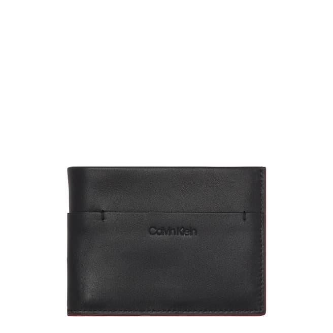 Calvin Klein Black Refined Tack Wallet