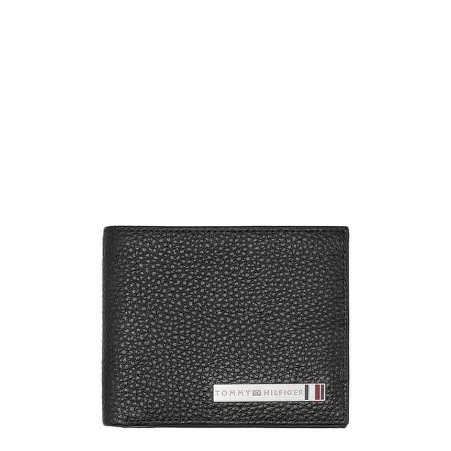 Tommy Hilfiger Black Plaque Mini Card Holder Wallet