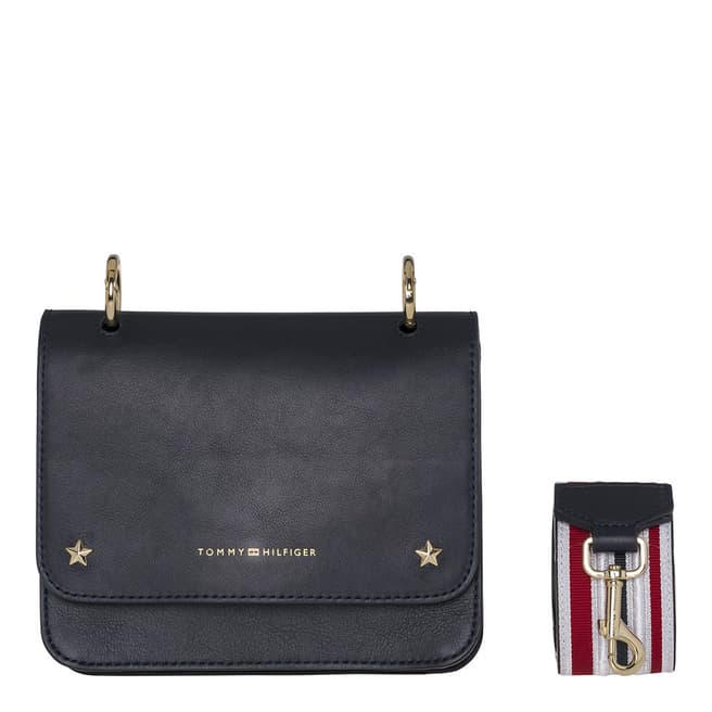 Tommy Hilfiger Navy Tommy Leather Mini Crossover Bag