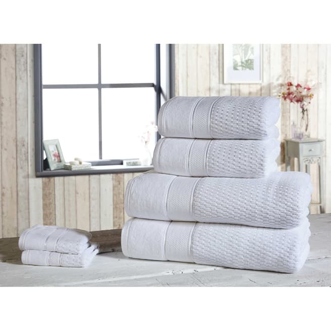 Rapport Royal Velvet Set of 6 Towels, White