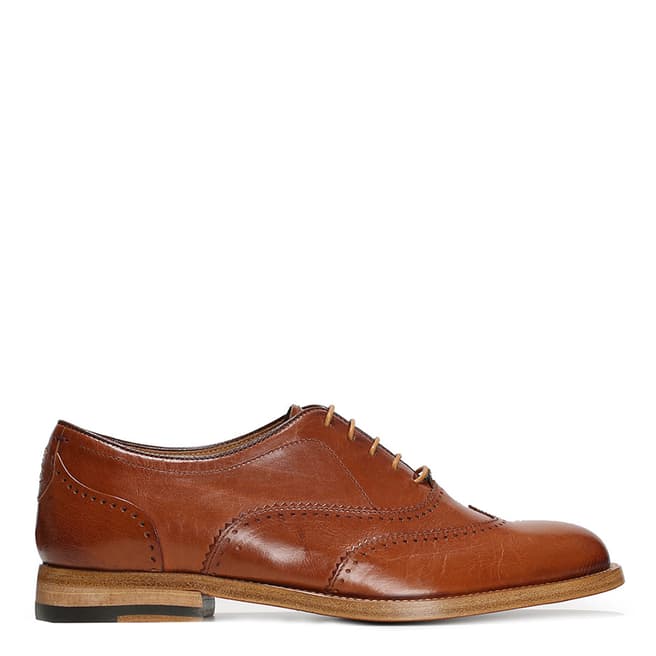 Oliver Sweeney Tan Leather Capannoli Oxford Brogue Shoes 