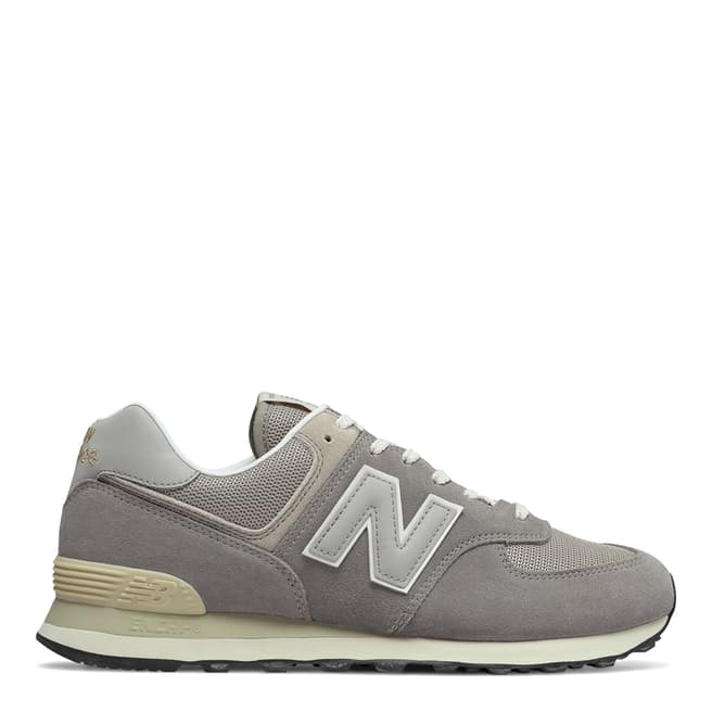 New Balance Grey Suede & Mesh Vintage Classic 574 Sneakers