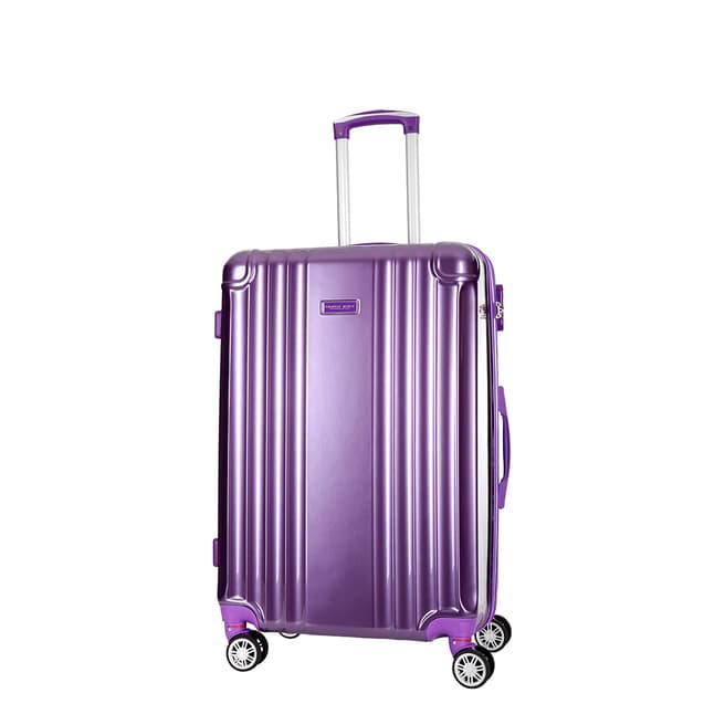 Travel One Violet Comilla Low Cost 8 Wheeled Suitcase 46cm