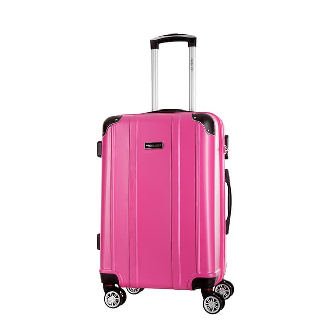 Travel One Fuchsia Bazzano 8 Wheeled Suitcase 56cm