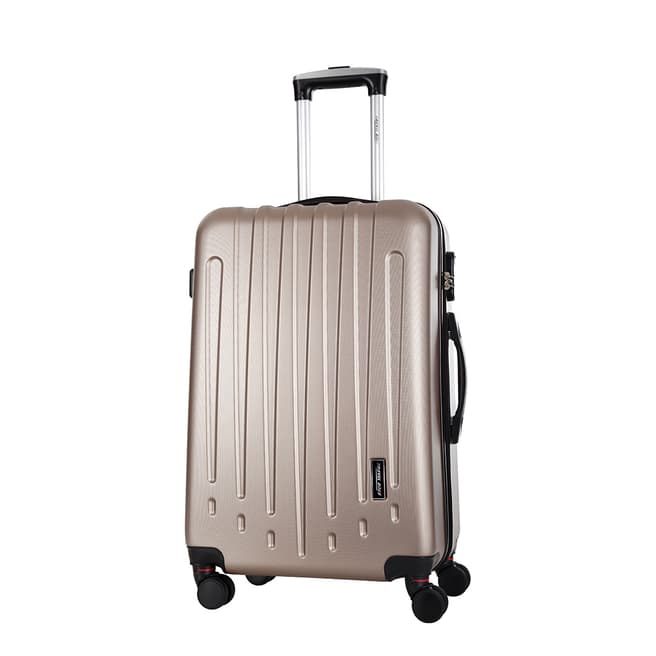 Travel One Beige Haryana 8 Wheeled Suitcase 60cm