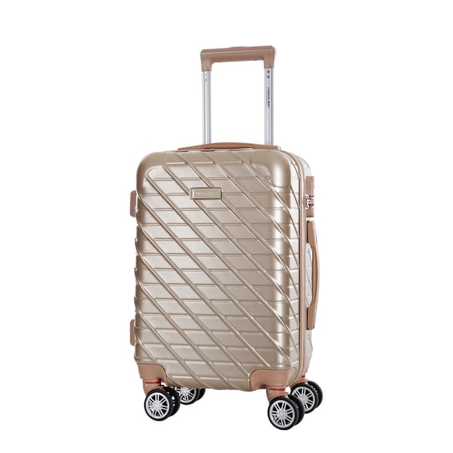 Travel One Beige Leiria 8 Wheeled Suitcase 56cm