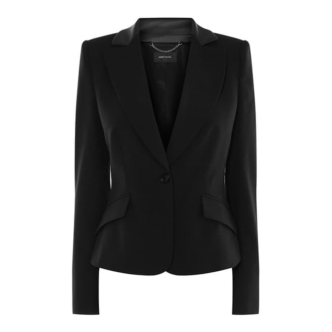 Karen Millen Black Tailored Boxy Blazer