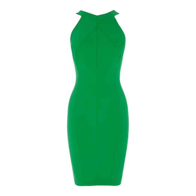 Karen Millen Green Hyper Colour Scuba Dress