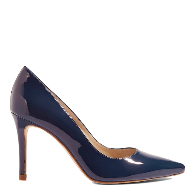 Karen Millen Blue Patent Court Shoe