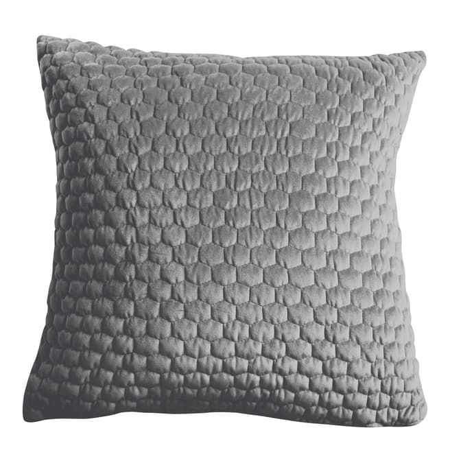 Kilburn & Scott Silver Honeycomb Cushion 58x58cm