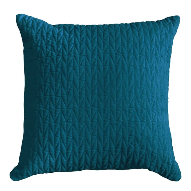 Gallery Living Teal Scandi Quilted Cushion 45x45cm