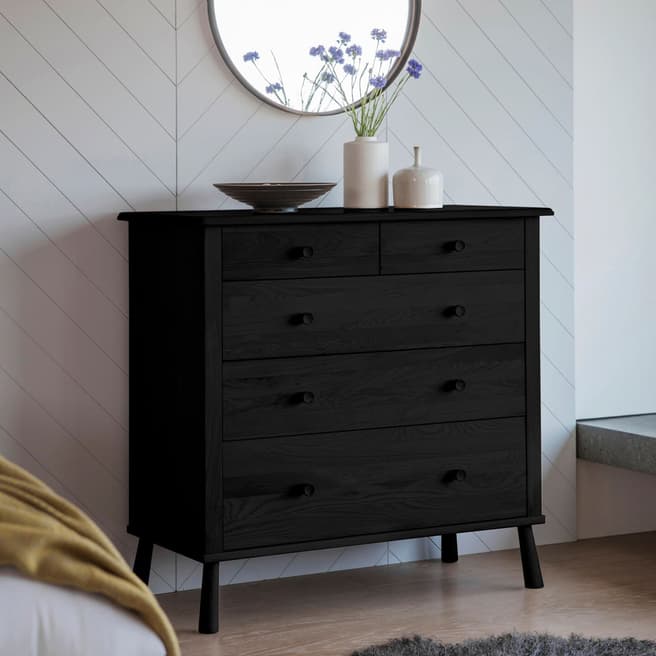 Gallery Living Portland Chest of Drawers, Black