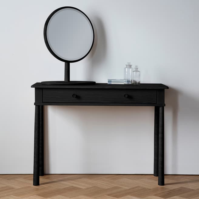 Gallery Living Portland Dressing Table with Drawer, Black