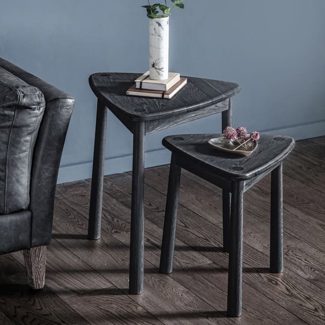 Gallery Living Wycombe Nest of 2 Tables- Black