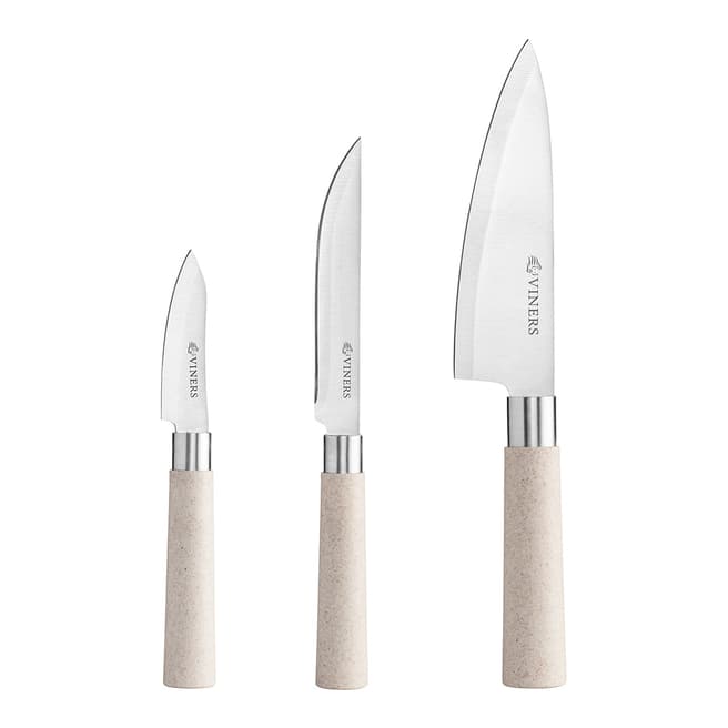 Viners Stone 3 Piece Knife Set In Giftbox