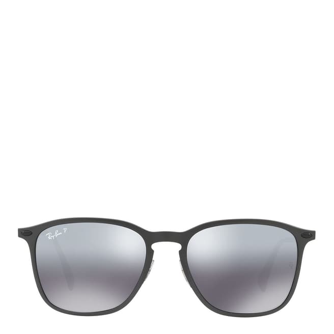 Ray-Ban Unisex Grey Graphene Rectangle Polarised Sunglasses 56mm