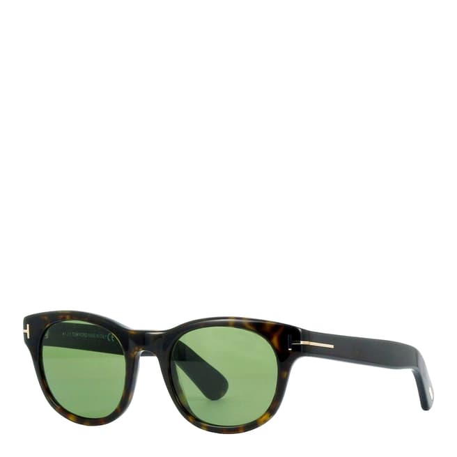 Tom Ford Women's Havana/Green Sunglasses 49mm