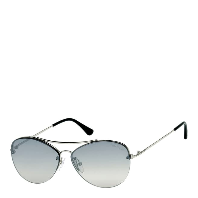 Tom Ford Women's Silver/Grey Sunglasses 60mm