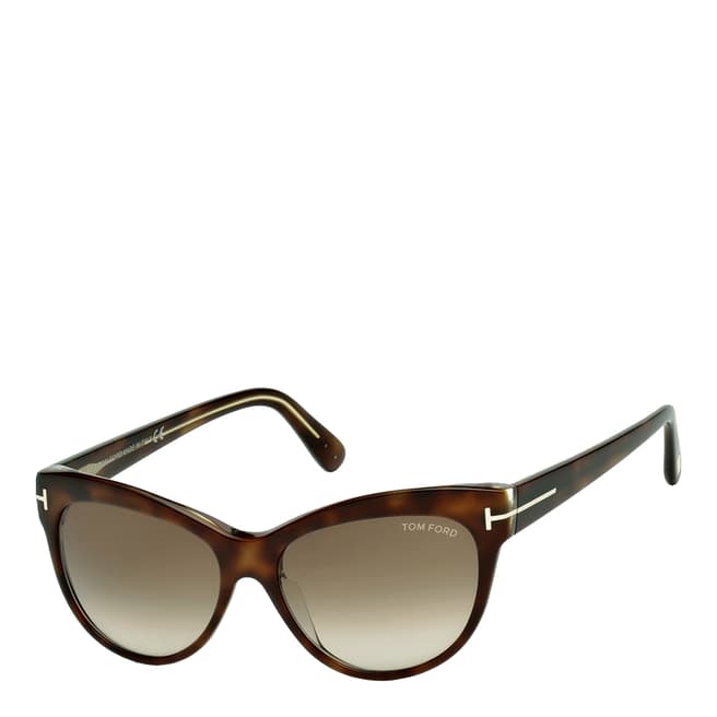 Tom Ford Women's Havana/Brown Sunglasses 56mm