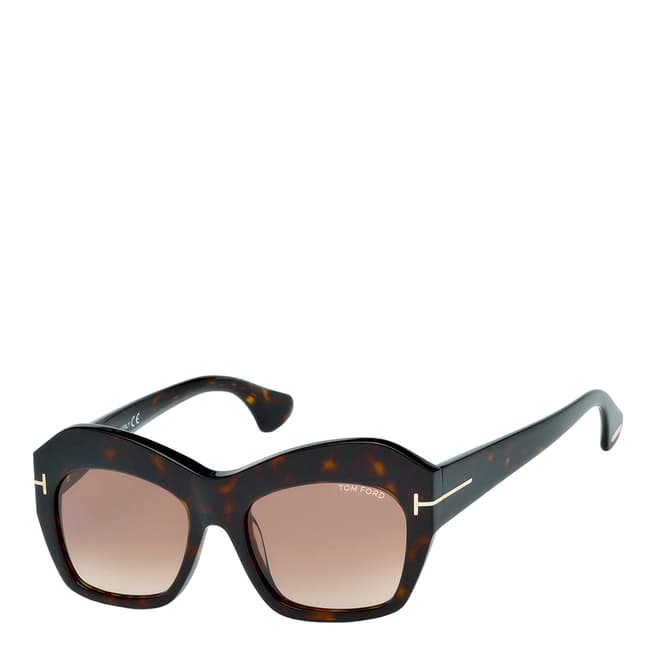 Tom Ford Women's Dark Havana Sunglasses 54mm