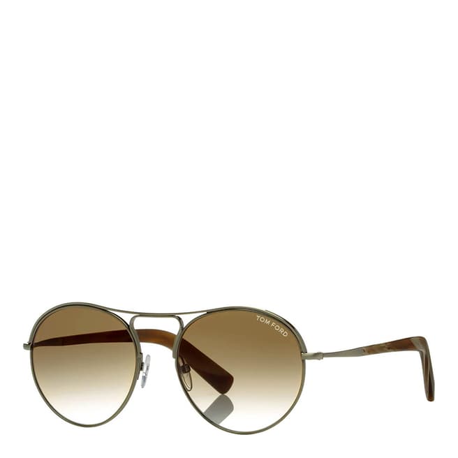 Tom Ford Men's Gold/Brown Tom Ford Sunglasses 54mm