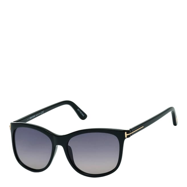 Tom Ford Women's Shiny Black/Smoke Sunglasses 56mm