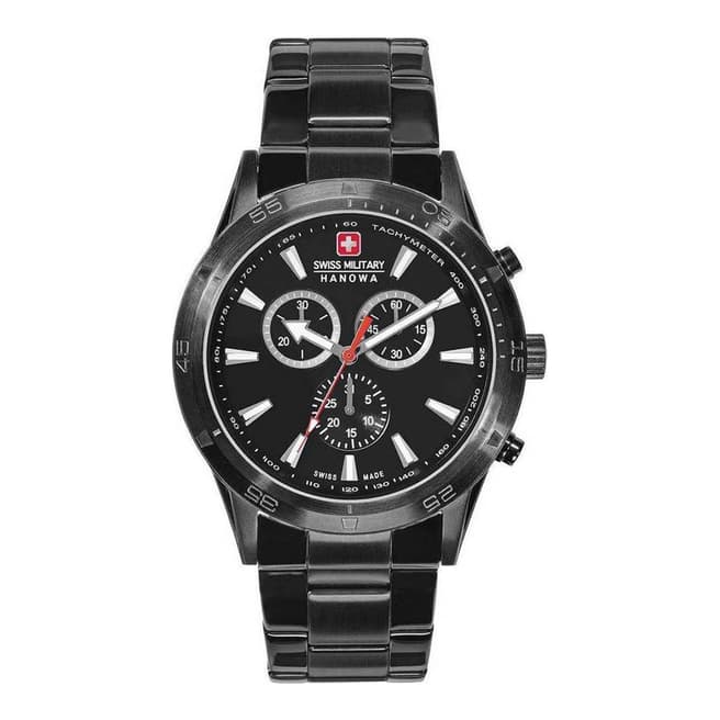 Swiss Military Black Bracelet Interchange Strap Watch