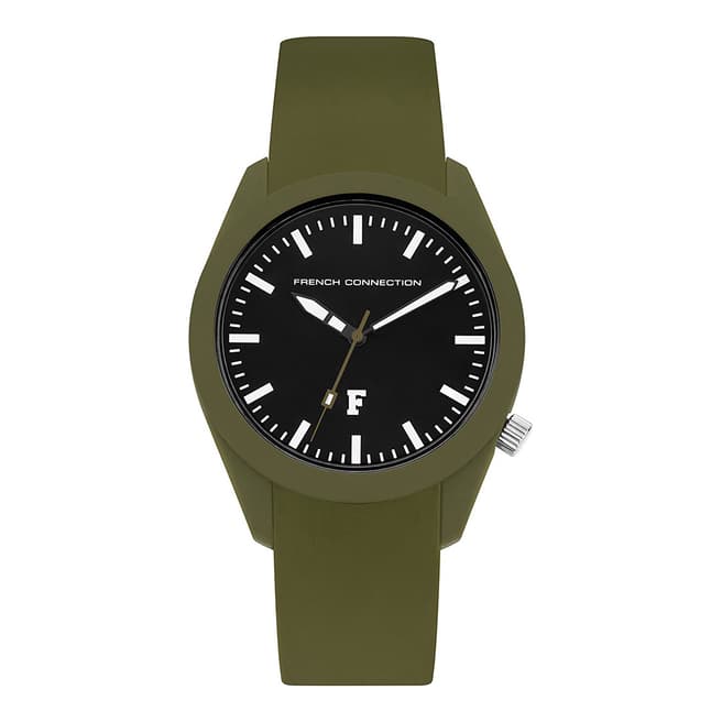French Connection Silicone Khaki Watch