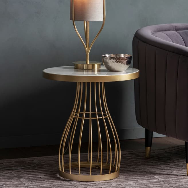 Gallery Living Southtown Side Table, Champagne