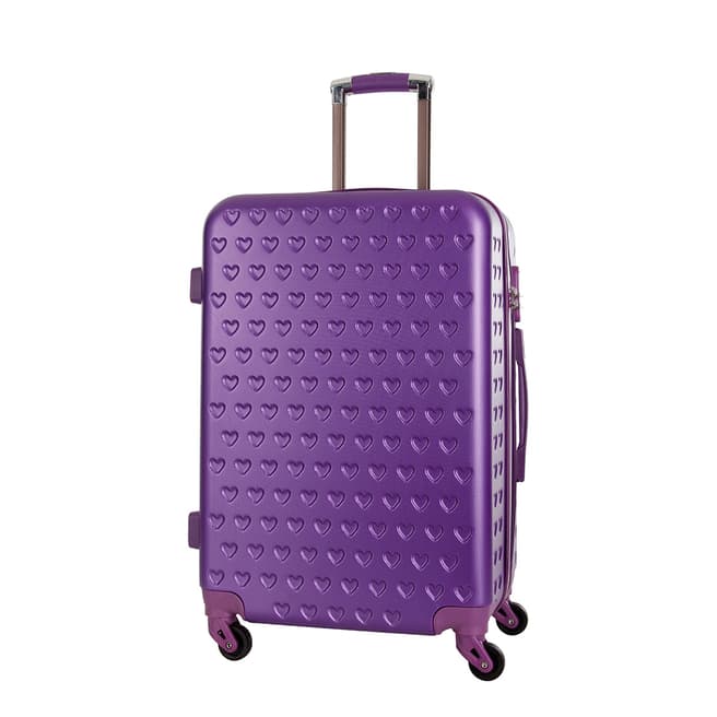 Corinne Cobson Purple Corinne 4 wheeled Cabin Suitcase 60cm