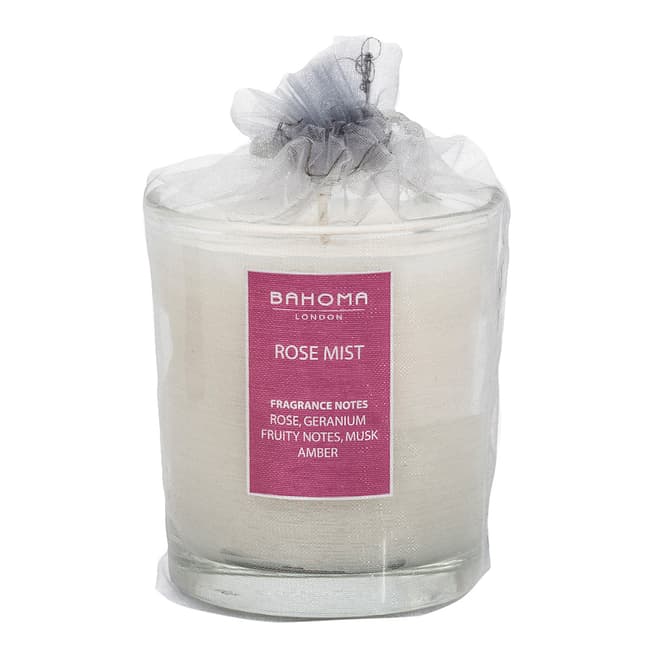 Bahoma Rose Mist Candle in a Organza bag