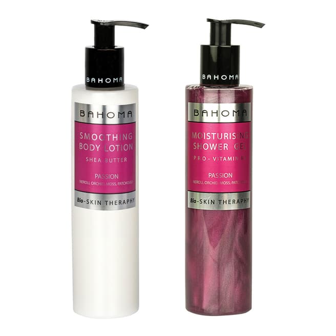 Bahoma Passion Body Care Gift Set - 250ml Shower Gel & 250ml Body Lotion