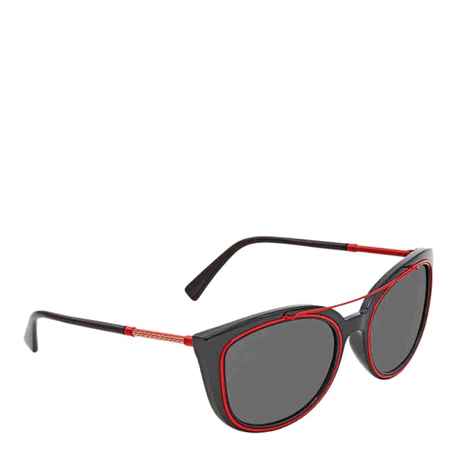 Versace Men's Black/Red Versace Sunglasses 56mm