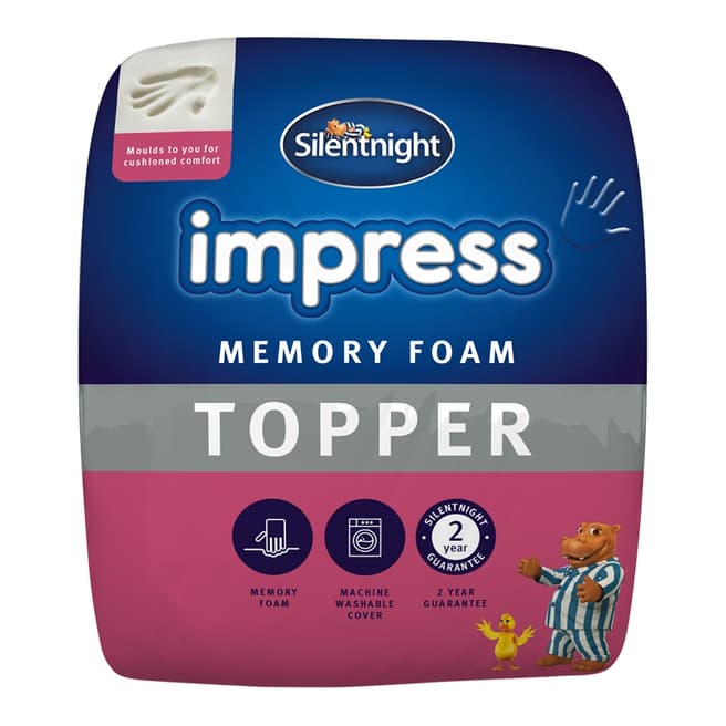 Silentnight Impress 5cm Memory Foam Super King Mattress Topper