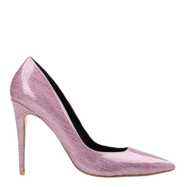 Dune London Pink Patent Aiyana Heel Court Shoes 