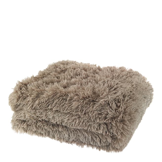 Catherine Lansfield Cuddly Throw, Natural