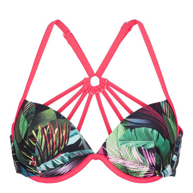 LingaDore Tropic Print Adventure Halternek Bikini Top