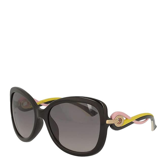 Dior Women's Pink / Yellow Twisting Sunglasses 58mm