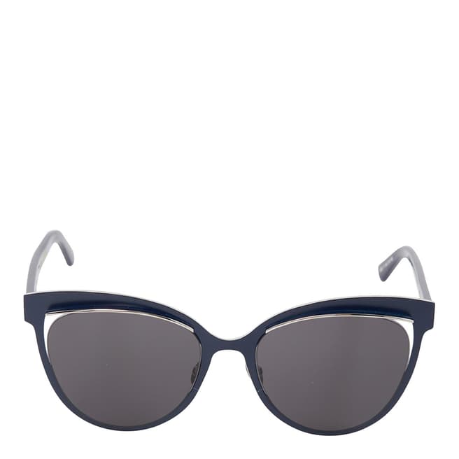 Dior Women's Blue / Grey Cat Eye Inspired Sunglasses 54mm