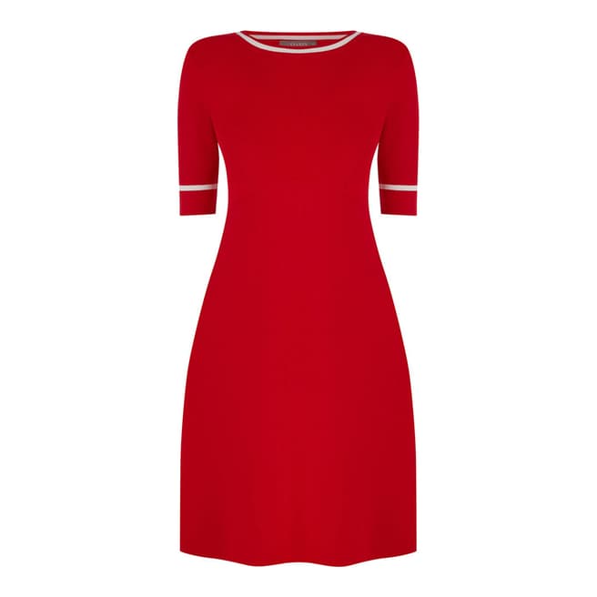 Oasis Mid Red Rosie Knitted Dress