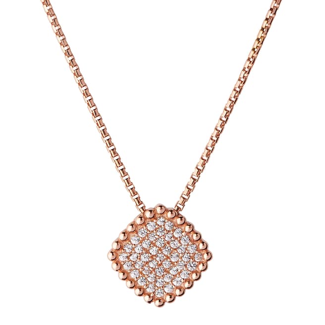 Links of London Rose Gold Pure Square Necklace