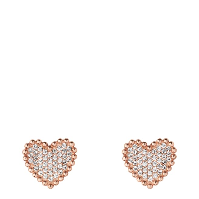 Links of London Rose Gold Pure Heart Earrings