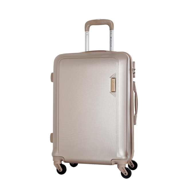 Platinium Beige Buccia 4 Wheel Suitcase 56cm
