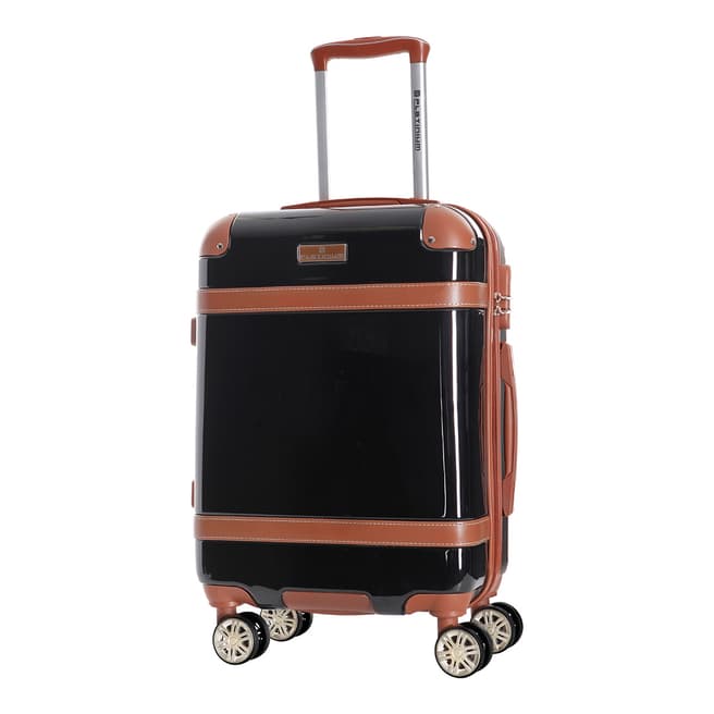 Platinium Black Venicia 8 Wheel Suitcase 76cm