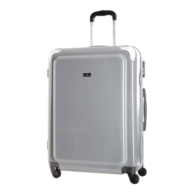 Platinium Grey Robinson 4 Wheel Suitcase 73cm