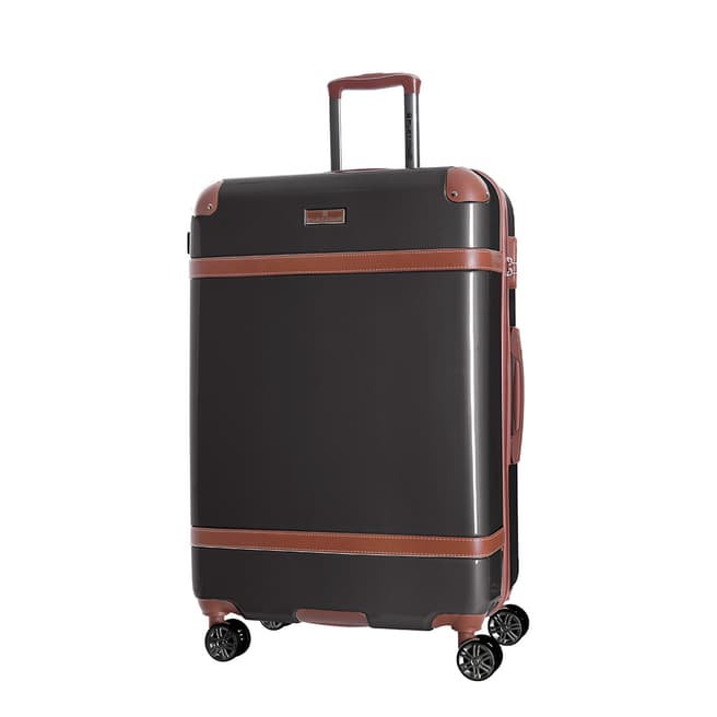Platinium Grey Venicia 8 Wheel Suitcase 66cm