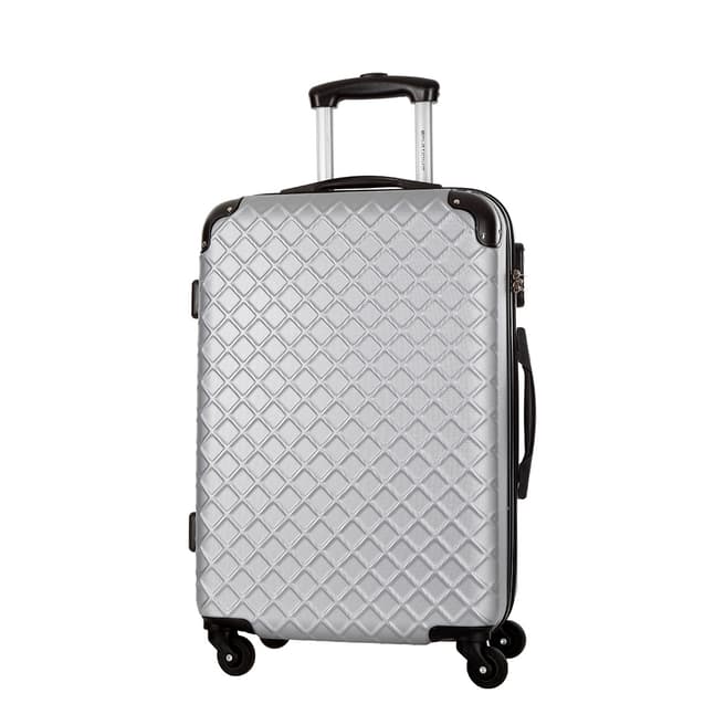 Platinium Silver Sifnos 4 Wheel Suitcase 56cm