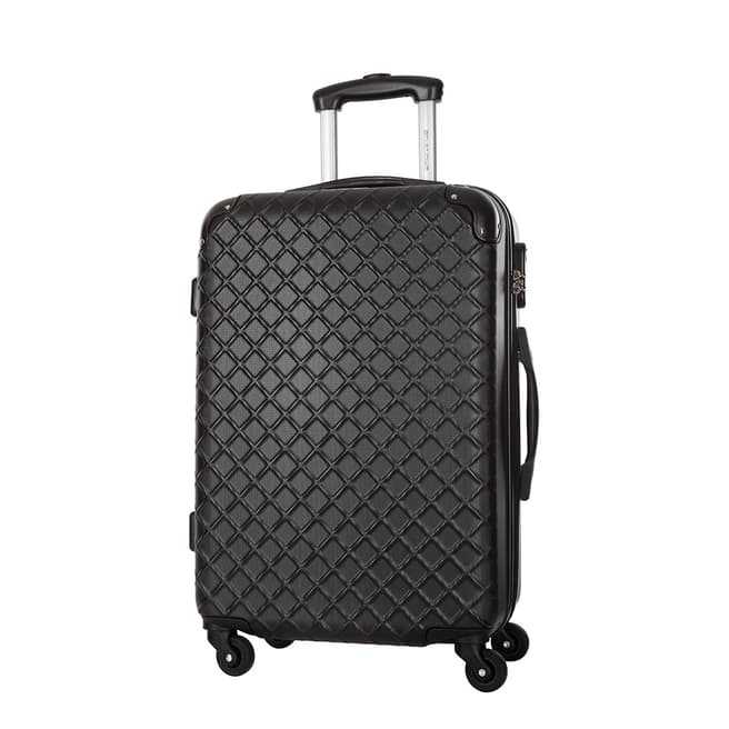 Platinum Black Sifnos 4 Wheel Suitcase 56cm